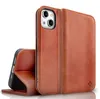 NALIA custodia flip in vera pelle per iPhone 15, custodia Anteprima dell’immagine prodotto 1