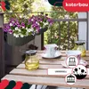 KOTARBAU® Balkonblumenkasten 40x15x15cm Grau zum Aufhängen Produktbild-Vorschau 7