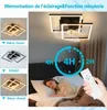 ZMH plafondventilator met LED-verlichting, stille, dimbare Productafbeelding-voorbeeld 13