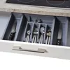 LS-LebenStil Schubladeneinsatz Besteckkasten 29-50cm Grau Produktbild-Vorschau 4