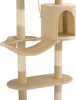vidaXL Wandkratzbaum mit Sisal-Kratzsäulen 194 cm Beige Produktbild-Vorschau 7