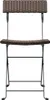vidaXL Klapstoelen, 2 stuks, bruin, van polyrotan en staal Productafbeelding-voorbeeld 4