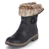 Rieker Scarpe Donna Stivali Foderato Stivali Invernali Nero Anteprima dell’immagine prodotto 8
