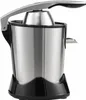 A studio shot of a stainless steel electric citrus juicer with a black base. Náhľad obrázku produktu