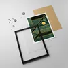 Gerahmtes Poster - Schwarzer Rahmen - Grün Stück Produktbild-Vorschau 4