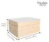 Creative Deco houten doos met deksel, 19,5 x 15 x 10 cm Productafbeelding-voorbeeld 3