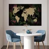 MuchoWow® Poster Weltkarte - Blätter - Dschungel 120x80 cm Produktbild-Vorschau 5