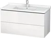 Waschtischunterbau L-CUBE 469x1020x558mm flannel grey Produktbild-Vorschau 3