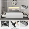 OYAJIA 140 cm x 200 cm Polsterbett LED-Beleuchtung Produktbild-Vorschau 11