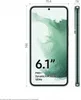 A diagram showing the dimensions of a smartphone, with a side view and front view. Voir les images du produit