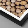 Gerahmtes Poster - Schwarzer Rahmen - Holz Baumstämme Produktbild-Vorschau 2