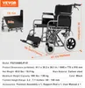 Fauteuil roulant VEVOR, fauteuil de transport en acier au Voir les images du produit 7