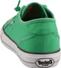 Das Bild zeigt einen grünen Freizeitschuh der von der seitlichen Perspektive zu sehen ist. Der Schuh hat ein sportliches Design mit einer strukturierten Oberfläche und einer flexiblen Sohle. Produktbild-Vorschau