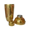 COCKTAIL SHAKER 3-teilig Gold 500ml aus Edelstahl Produktbild-Vorschau 2