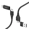 cavo di ricarica multipla 4in1, USB-C e USB-A - USB-C e Anteprima dell’immagine prodotto 3