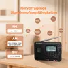 Retekess V115 Tragbares Radio, AM FM SW Radio mit 1000mAh Produktbild-Vorschau 2