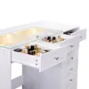 Stolik kosmetyczny VANITII z oświetleniem LED, 8 szuflad, Podgląd zdjęcia produktu 8