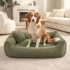 4L Textil MOLLY Hundebett aus Cord mit erhöhtem Rand, Produktbild-Vorschau 2