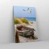 Bild auf Leinwand - Leinwandbild - Einteilig - Strand Möwen Produktbild-Vorschau 4