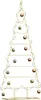 vidaXL Albero di Natale in metallo oro 150 cm Acciaio Anteprima dell’immagine prodotto 2