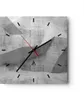 Wanduhr - Quadrat - Glasuhr - Beton Wand Grau - 40x40cm - Produktbild-Vorschau 1