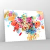 Bilder auf glas - Farbe Konzept Katze - 100x70cm - Produktbild-Vorschau 4