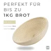 HAVENHAUS Gärkörbchen rund 23cm | Rattan Gärungskorb für Produktbild-Vorschau 5