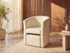 Lounge-Sessel & Hocker - Kunstleder - Beige - JOVANA Produktbild-Vorschau 2