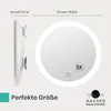 17cm LED Vergrößerungsspiegel mit 3 starken Saugnäpfen | 5X Produktbild-Vorschau 3