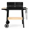 Grill węglowy ogrodowy 53x33 cm z półką kółkami i kratką do Podgląd zdjęcia produktu 1