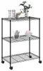 vidaXL Úložný regál se 3 policemi a kolečky 60x35x81 cm Náhled obrázku produktu 3