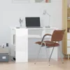 vidaXL Schreibtisch Hochglanz-Weiß 100x55x75 cm Produktbild-Vorschau 2