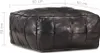 vidaXL Pouf Schwarz 60 x 60 x 30 cm Echtes Ziegenleder Produktbild-Vorschau 3