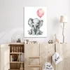 Leinwand Bilder 50x70 cm - Kinder Ballon - Drache - Rosa, Produktbild-Vorschau 4