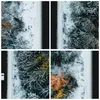 Gerahmtes Poster - Schwarzer Rahmen - Wald Weg Schnee - Produktbild-Vorschau 9