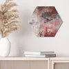 DEQORI Glasbild Echtglas 40x35 cm 'Roter Zerfall' Wandbild Produktbild-Vorschau 3
