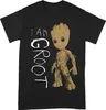 Strážci Galaxie 2 - Tričko "I Am Groot" pro muže/dámy Uni Náhled obrázku produktu 1