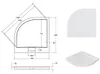 BADLAND Duschwanne Viertelkreis Axim Slim 90x90x4,5 cm mit Produktbild-Vorschau 5
