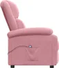 vidaXL Recliner elettrico in velluto rosa Anteprima dell’immagine prodotto 5