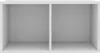 A white, two-compartment shelf unit. Voir les images du produit