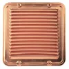 Štvorcová medená ventilačná mriežka 140 x 140 mm Náhľad obrázku produktu 3