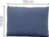 Premium 50x40 cm Outdoor Rückenkissen blau Produktbild-Vorschau 2