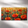 Wandbild Leinwand Bilder mit Uhr 60x30 Malerei Wiese Blumen Produktbild-Vorschau 2
