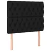 vidaXL Boxspringbett mit Matratze Schwarz 100x200 cm Stoff Produktbild-Vorschau 10