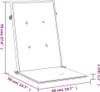 Poduszki Na Krzesła Ogrodowe, 4 Szt., Kremowe, 120X50X3 Cm Podgląd zdjęcia produktu 23