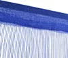 vidaXL Fadenvorhänge 2 Stk. 100 x 250 cm Blau Produktbild-Vorschau 3