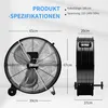 COSTWAY Φ65cm bubnový ventilátor priemyselný, podlahový Náhľad obrázku produktu 3