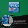 Coloray Uhr auf Leinwand 30x30 cm Wand Uhr Dekoration Produktbild-Vorschau 5