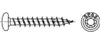 A technical drawing of a screw and its head. Anteprima dell’immagine prodotto