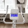 Close-up of the console and handlebars of a white home trainer bicycle. Produktbild-Vorschau